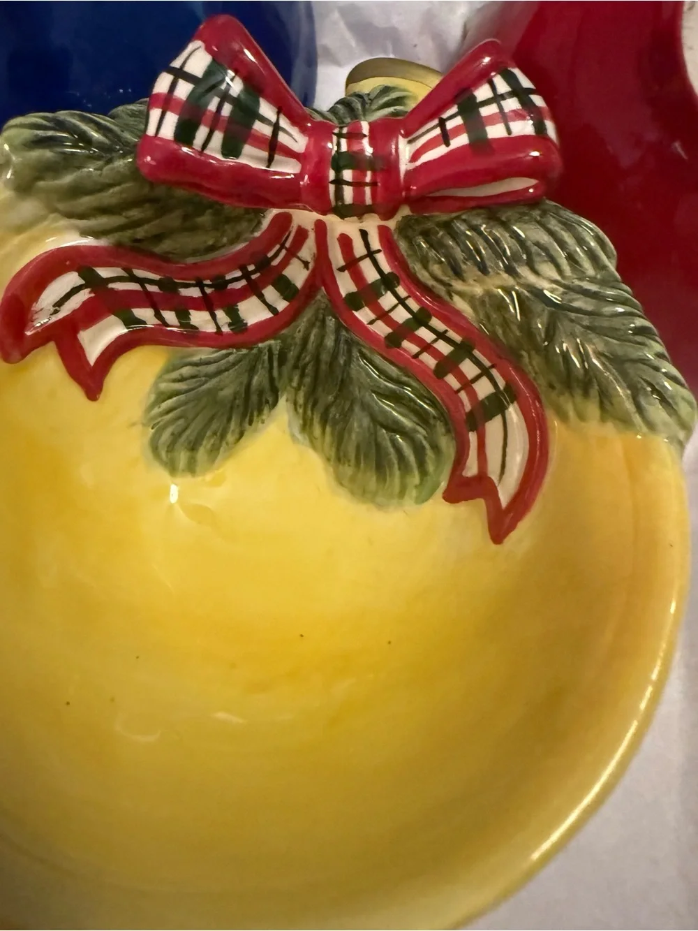 3 Kaldun & Bogle glazed ceramic ornament bowls.